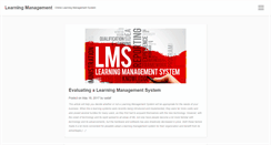 Desktop Screenshot of learningmanagement.ca