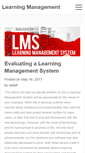 Mobile Screenshot of learningmanagement.ca